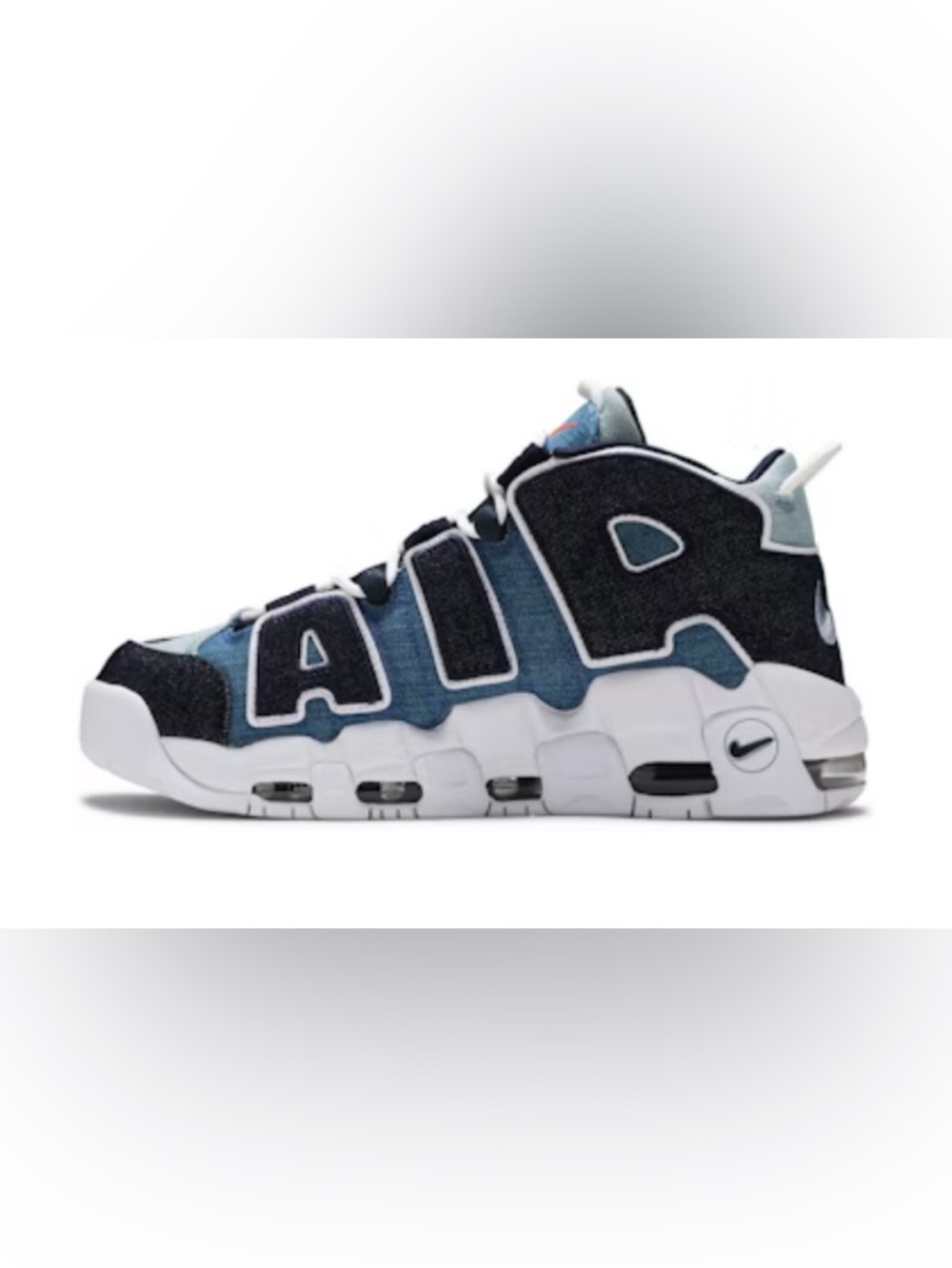 Nike Air More Uptempo 96 Denim Sneaker Shoe Size 11